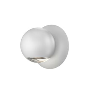 Hemisphere 1-Light Wall Sconce in Textured White