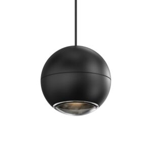 Hemisphere 1-Light Pendant in Textured Black