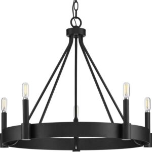 Breckenridge 5-Light Chandelier in Matte Black