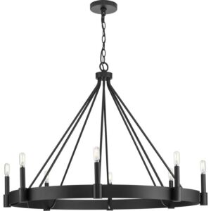 Breckenridge 8-Light Chandelier in Matte Black