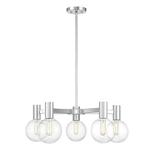 Wright Five Light Chandelier in Chrome by Savoy House