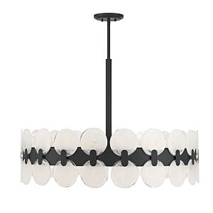 Boca Ten Light Chandelier in Matte Black by Savoy House