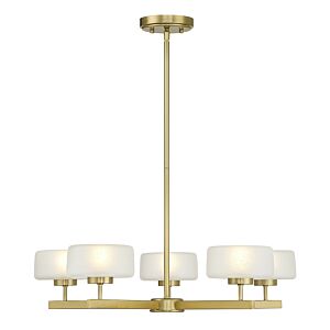 Falster LED Chandelier in Warm Brass by Savoy House