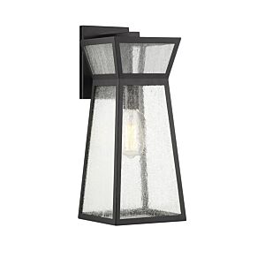 Millford One Light Outdoor Wall Lantern in Matte Black by Savoy House