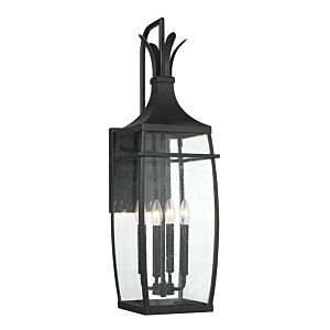 Montpelier Four Light Outdoor Wall Lantern in Matte Black by Savoy House