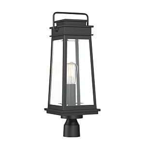 Boone One Light Outdoor Post Lantern in Matte Black by Savoy House