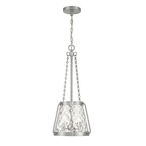 Crawford Three Light Pendant in Satin Nickel by Savoy House