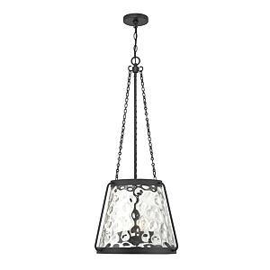 Crawford Four Light Pendant in Matte Black by Savoy House