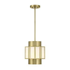 Gideon Three Light Pendant in Warm Brass by Savoy House