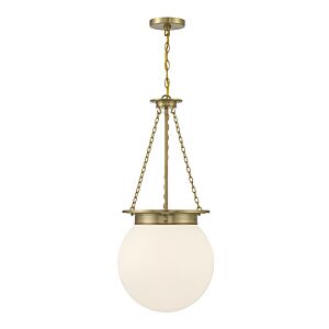 Manor Three Light Pendant in Warm Brass by Savoy House