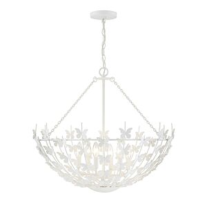 Birch 6-Light Pendant in Bisque White