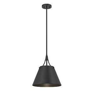 Willis One Light Pendant in Matte Black by Savoy House