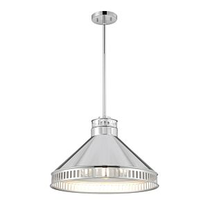 Seagram Three Light Pendant in Polished Nickel by Savoy House