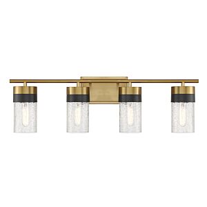 Brickell Four Light Bathroom Vanity in Warm Brass by Savoy House