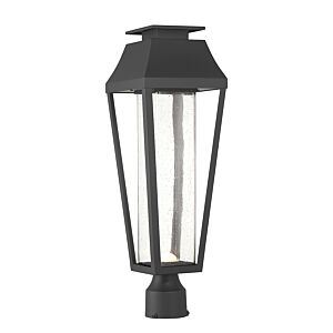 Brookline LED Outdoor Post Lantern in Matte Black by Savoy House