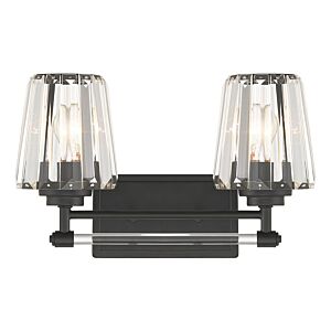 Garnet Two Light Bathroom Vanity in Matte Black by Savoy House