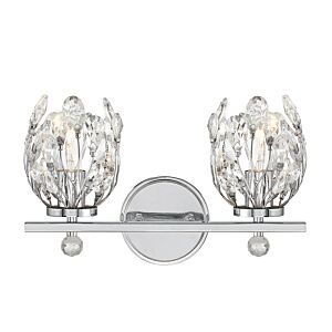 Moreno Two Light Bathroom Vanity in Chrome by Savoy House