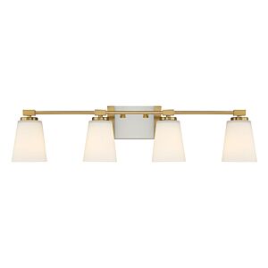 Darby Four Light Bathroom Vanity in Warm Brass by Savoy House