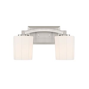 Whitney Two Light Bathroom Vanity in Satin Nickel by Savoy House