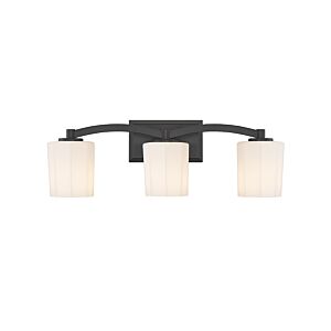 Whitney 3-Light Bathroom Vanity Light in Matte Black