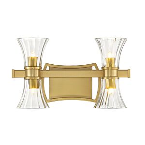 Bennington LED Bathroom Vanity in Warm Brass by Savoy House