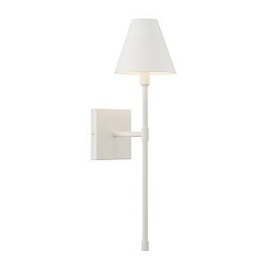 Jefferson 1-Light Wall Sconce in Bisque White