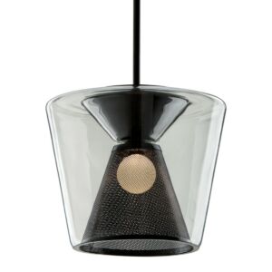 Berlin One Light Pendant in Soft Black by Troy Lighting