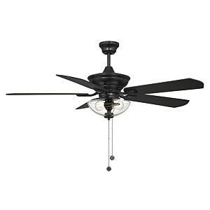  52" Outdoor Ceiling Fan in Matte Black by Meridian