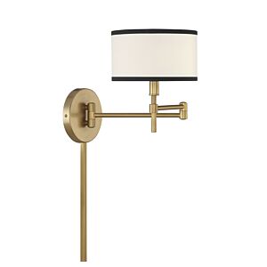  One Light Wall Sconce in Natural Brass by Meridian