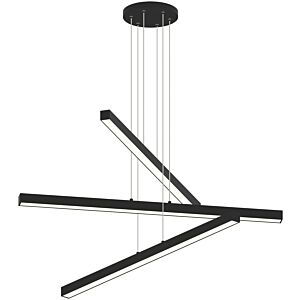 Presley 1-Light LED Chandelier in Matte Black