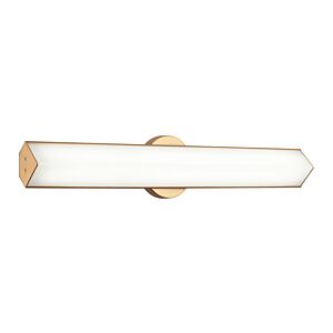 Jade 1-Light Bathroom Vanity Light in Aged Gold Brass