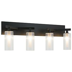 Kristof 4-Light Wall Sconce in Black