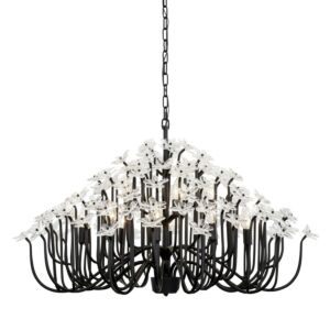 Wildflower 15 Light Chandelier in Matte Black by Varaluz