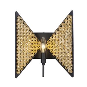 Machina One Light Wall Sconce in Matte BlackSulihiya by Varaluz