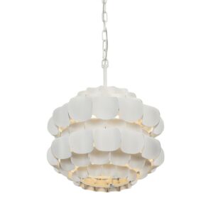 Swoon One Light Pendant in Matte White by Varaluz