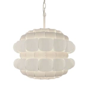 Swoon Three Light Pendant in Matte White by Varaluz