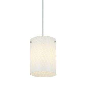 Swirled One Light Pendant in Chrome by Varaluz