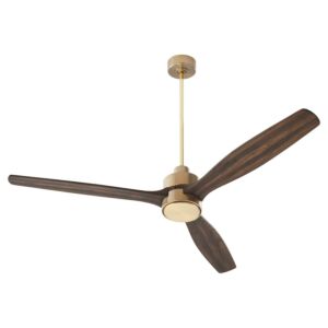 Reni 65" Ceiling Fan in Aged Brass by Quorum International