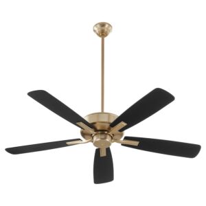 Ovation 52" Ceiling Fan in Aged Brass by Quorum International