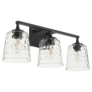 Eldorado 3-Light Bathroom Vanity Light in Matte Black