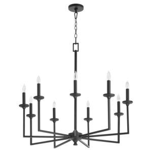 Eldorado 9-Light Chandelier in Matte Black