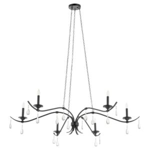 Lorelei 6-Light Chandelier in Matte Black