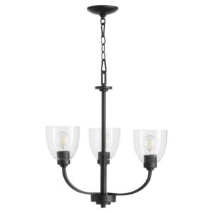 Reyes 3-Light Chandelier in Textured Black