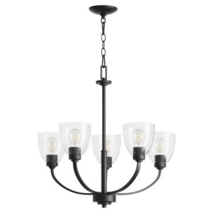 Reyes 5-Light Chandelier in Textured Black