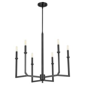 Merrick 6-Light Chandelier in Matte Black