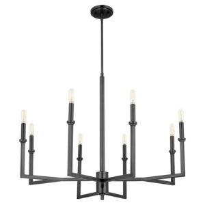 Merrick 8-Light Chandelier in Matte Black