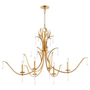 Majesty 6-Light Chandelier in Gold Leaf