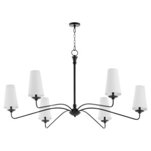 Euphora 6-Light Chandelier in Matte Black