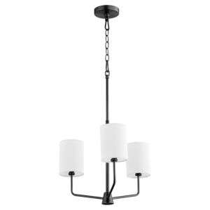 Harmony 3-Light Chandelier in Matte Black