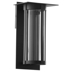 Abram 1-Light LED Outdoor Lantern in Textured Black